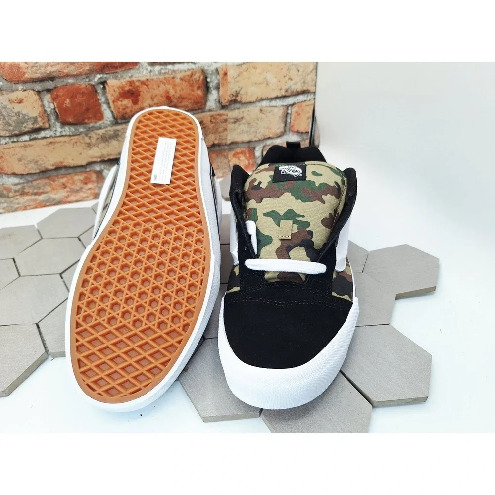 Vans Knu Skool Camo Black Green Men Size 13 NIB 2025 Bape Inspired Chunky Skate